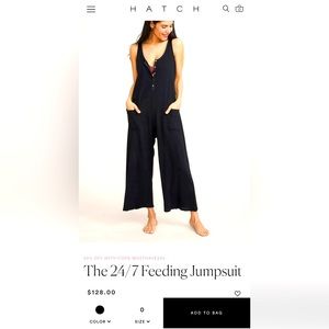 Hatch maternity/ postpartum romper
